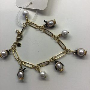 Kate Spade New Mismatch Penguins and Pearls Bracelet